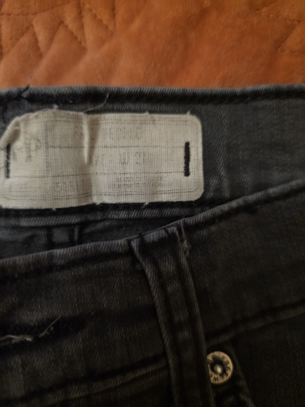 Free People Black Distressed Skinny Jeans - Picture 2 of 4